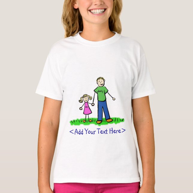 Camiseta de niña de papá (rubia) (Anverso)