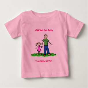 Camiseta de niña de papá (rubia)
