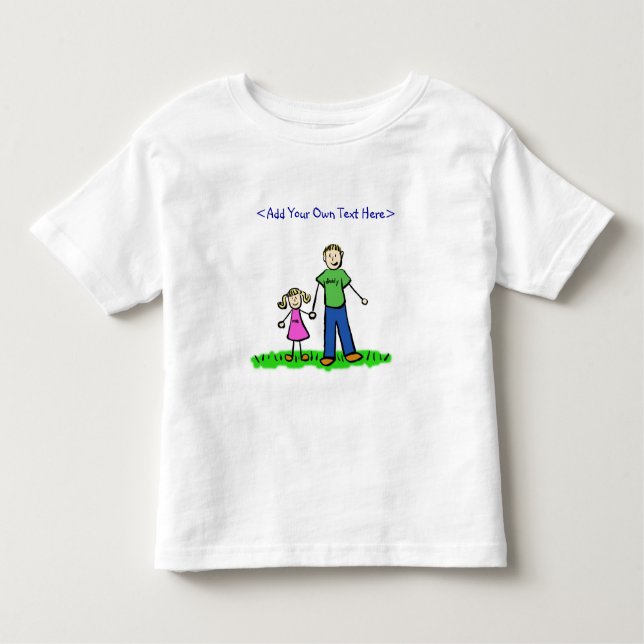 Camiseta de niña de papá (rubia) (Anverso)