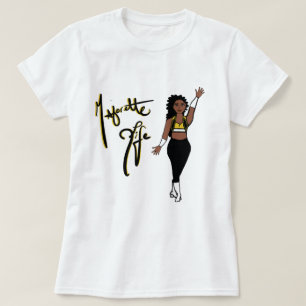 Camiseta de niña de remolino amarillo de tres colo
