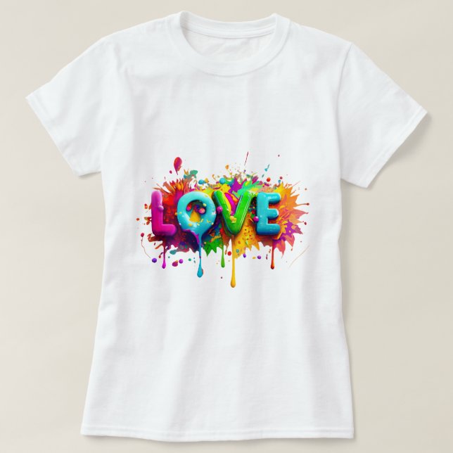 Camiseta de niña estética corazón de amor 💕 (Diseño del anverso)