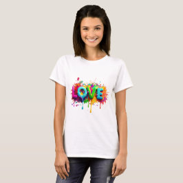 Camiseta de niña estética corazón de amor 💕