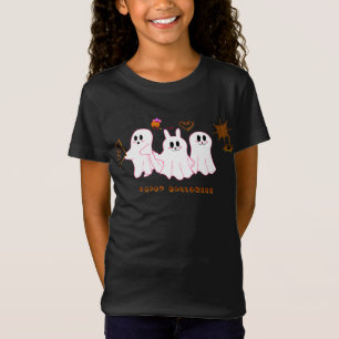 Camiseta de niña Fantasmas divertidos posando pa