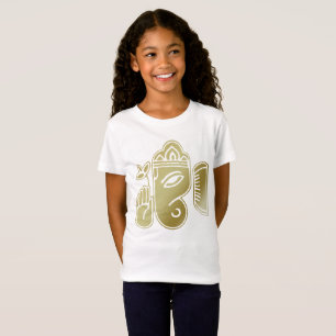 Camiseta de niña - Ganesha Diosa Dorada