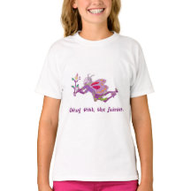 Camiseta de niña "Lejos con las hadas"