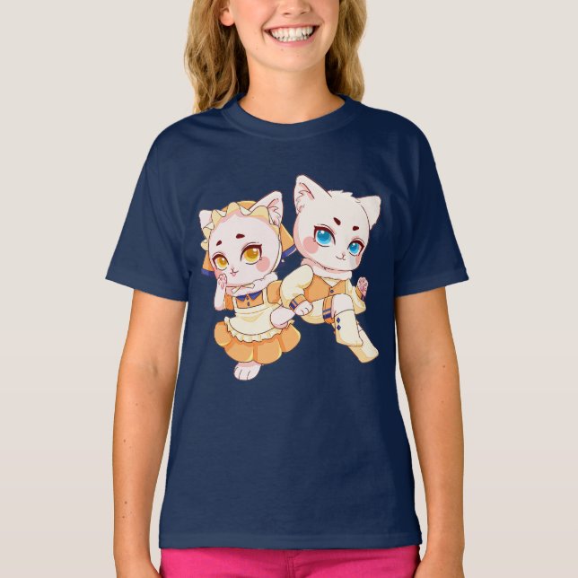 Camiseta de niña muñeca linda (Anverso)