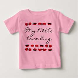 Camiseta de niña pequeña mi pequeño insecto de amo