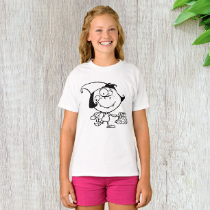 Camiseta de niña pequeña que va de picnic