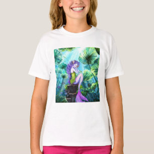 Camiseta de niña sirena hermosa
