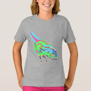 Camiseta de niña (vívida) - Saltamontes de roble