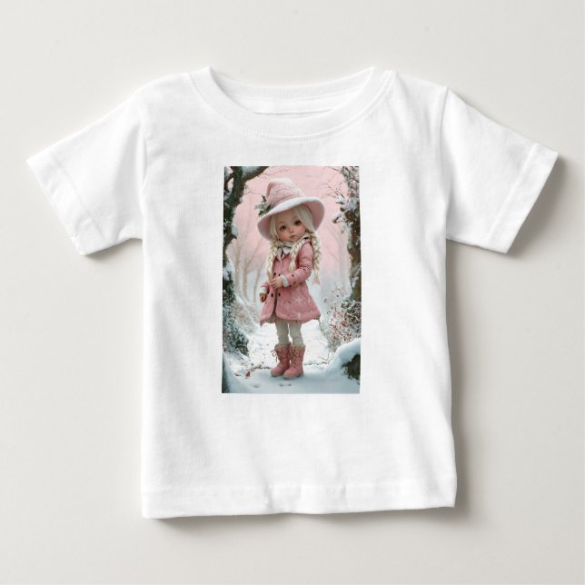 Camiseta de niñas bebé lindas  (Anverso)