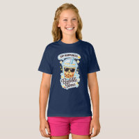 Camiseta de niñas de burbujas de té lindas diseño