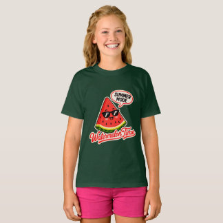 Camiseta de Niñas Sandía Modo Verano