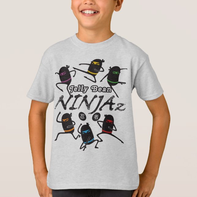 Camiseta de Ninja de los niños: Haba de jalea (Anverso)