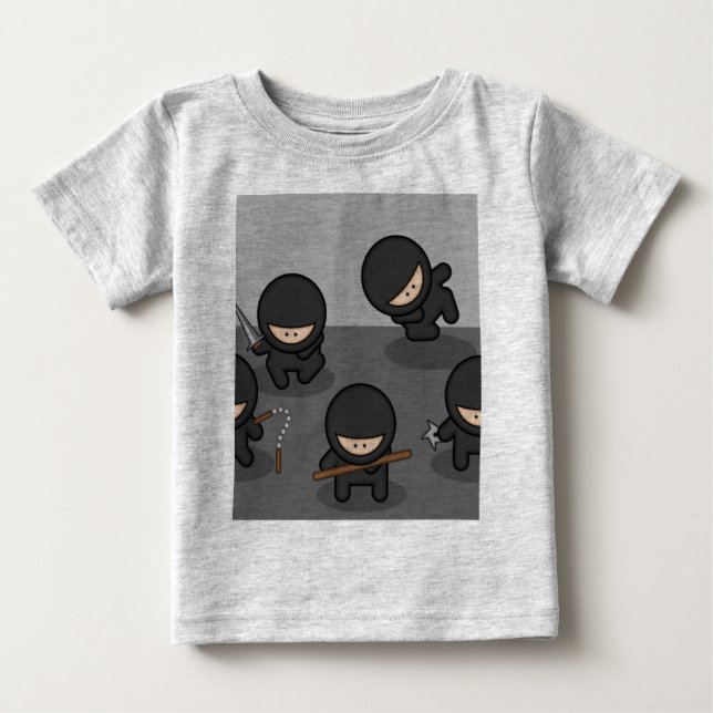 Camiseta de Ninja del bebé (Anverso)
