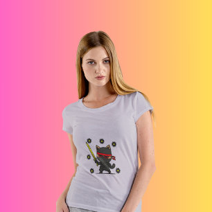 Camiseta de Ninja Gato Guerrero de la Sombra