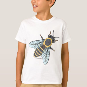 Camiseta de niño - Abeja melífera (blanca)