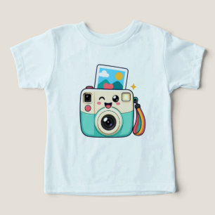 Camiseta de niño con cámara instantánea japonesa