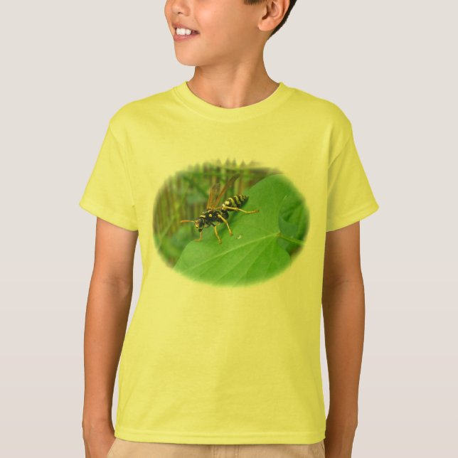 Camiseta de niño con chaqueta amarilla (Anverso)