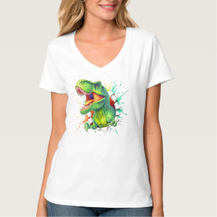 Camiseta de niño con diseño de T-Rex dinosaurio 3D