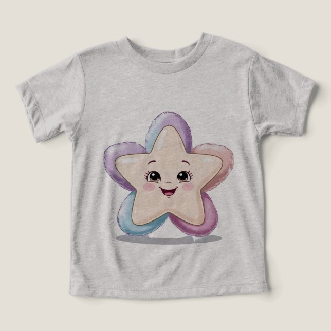 Camiseta de niño con estrella sonriente (Diseño delantero )