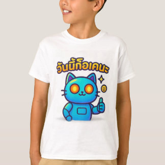 Camiseta de niño Cyber-Cat Thumbs Up