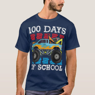 Camiseta de niño de 100 días de escuela, camión mo