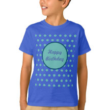 Camiseta de niño de cumpleaños feliz (Denim Blue &