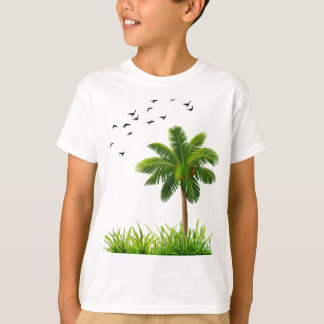 Camiseta de niño de la naturaleza con palmera lind