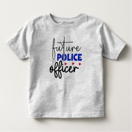 Camiseta de niño de la oficina de la policía futur