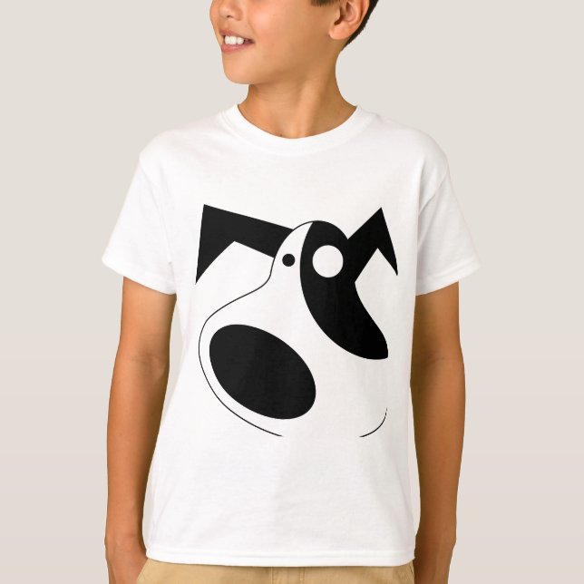 Camiseta de niño de perro juguetón abstracto - Dib (Anverso)