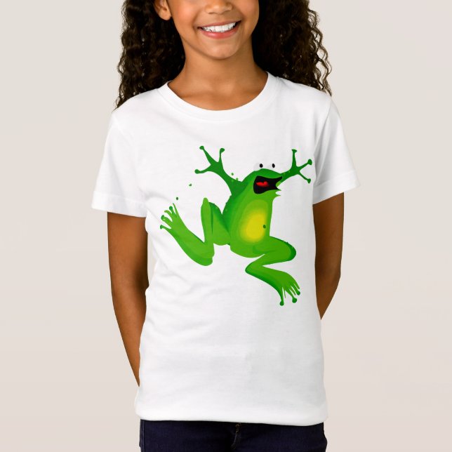 Camiseta de niño de rana emocionada (Anverso)