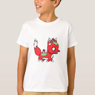 Camiseta de niño de zorro hongo espeluznantemente