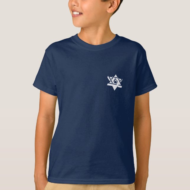 Camiseta de niño EJH en azul (Anverso)