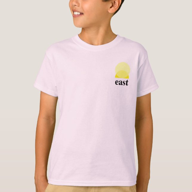 Camiseta de niño en rosa claro (Anverso)
