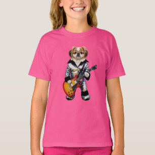 Camiseta de niño estrella de rock pekinés
