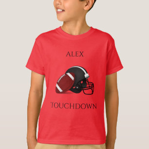 Camiseta de niño FOOTBALL, nombre personalizado.