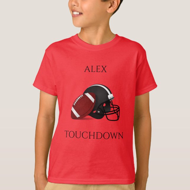 Camiseta de niño FOOTBALL, nombre personalizado. (Anverso)