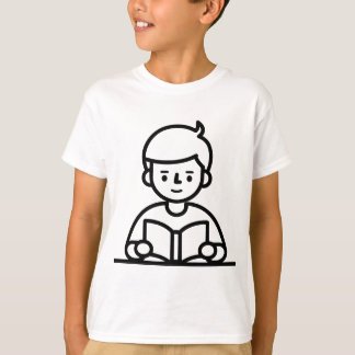Camiseta de niño lectora de libros