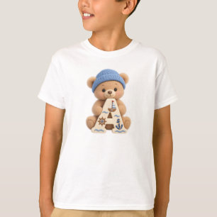 Camiseta de niño marinero con osito de peluche ini