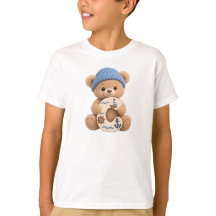 Camiseta de niño marinero con oso de peluche adora
