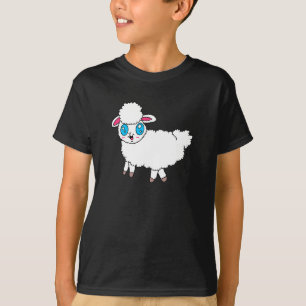 Camiseta de niño oveja de ojos grandes