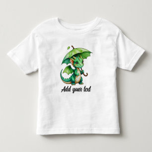 Camiseta de niño pequeño con adorable dragón bebé