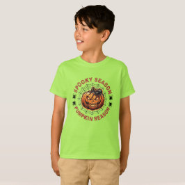 Camiseta de niño pequeño con motivo de calabaza de