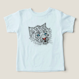 Camiseta de niño pequeño con ojos azules