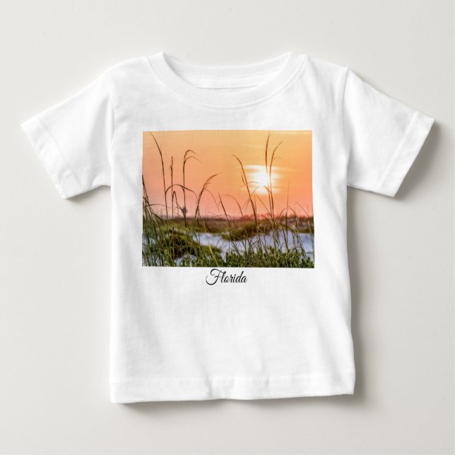 Camiseta de niño pequeño de Florida Sea Oats Sunri (Anverso)