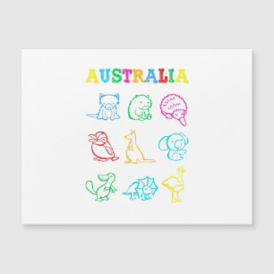 Camiseta de niño pequeño del día de Australia Anim