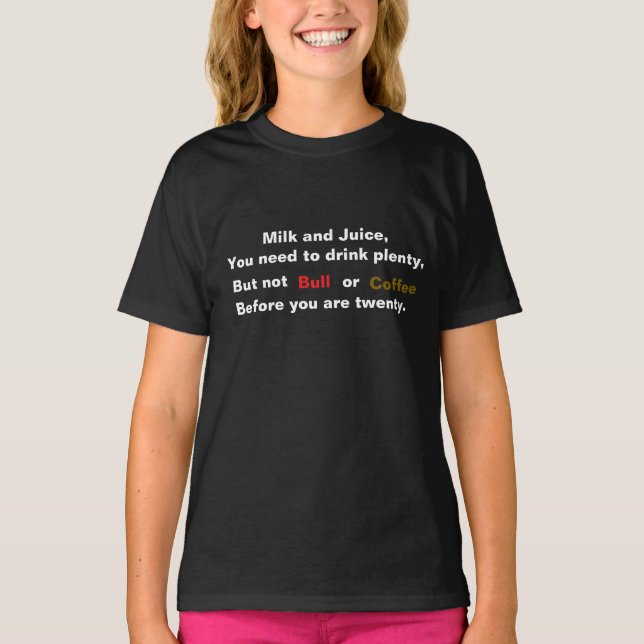 Camiseta de niño saludable (Anverso)