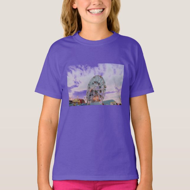 Camiseta de niño 'Wonder Wheel at Twilight' (Anverso)