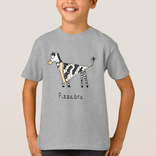 Camiseta de niño zebra de Pizzebra Pizza